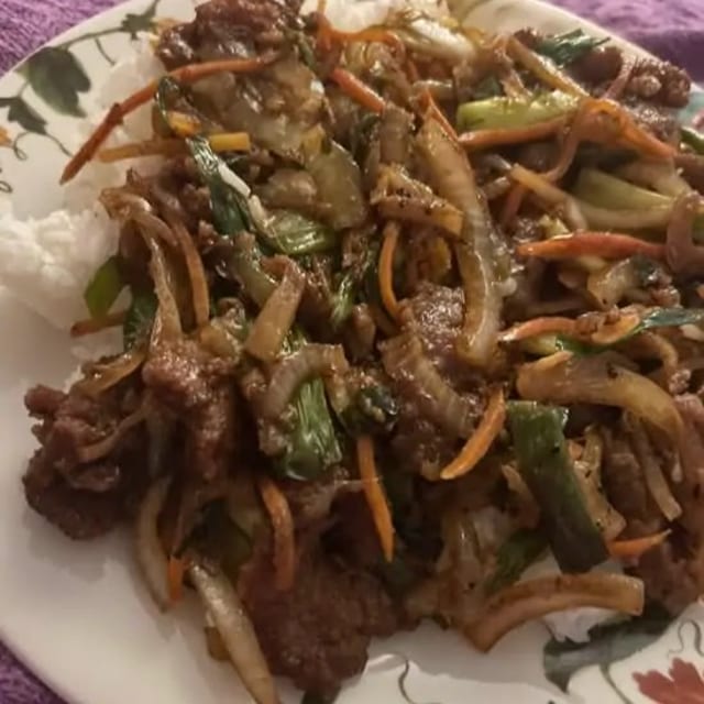 Ginger Onion Beef.