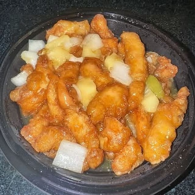 Sweet & Sour Chicken.