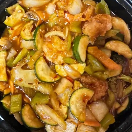 Szechuan Shrimp.